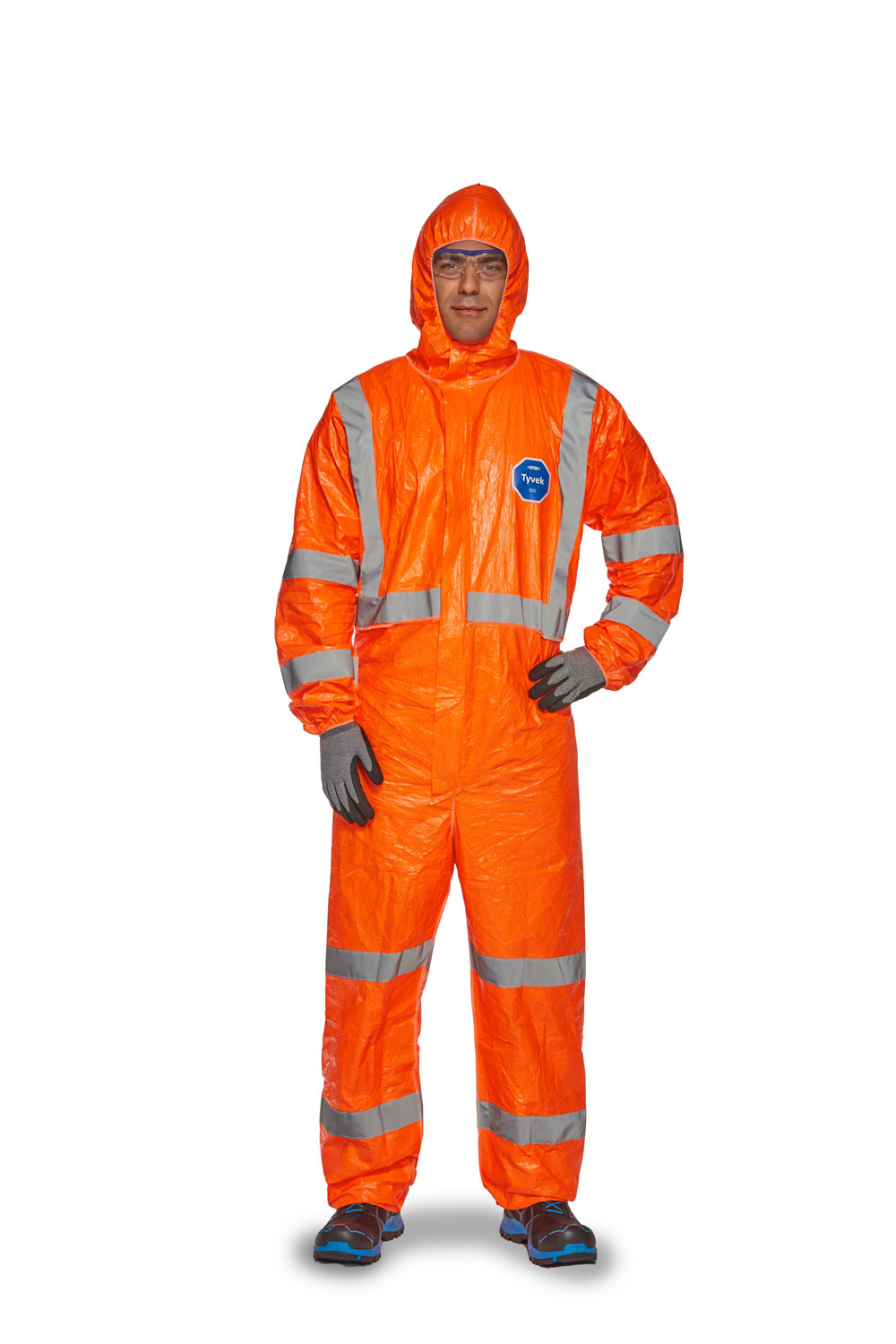 TYVEK 500 HOODED COVERALL  - TBS500HOODHV TYVEK 500 HOODED COVERALL  - TBS500HOODHV